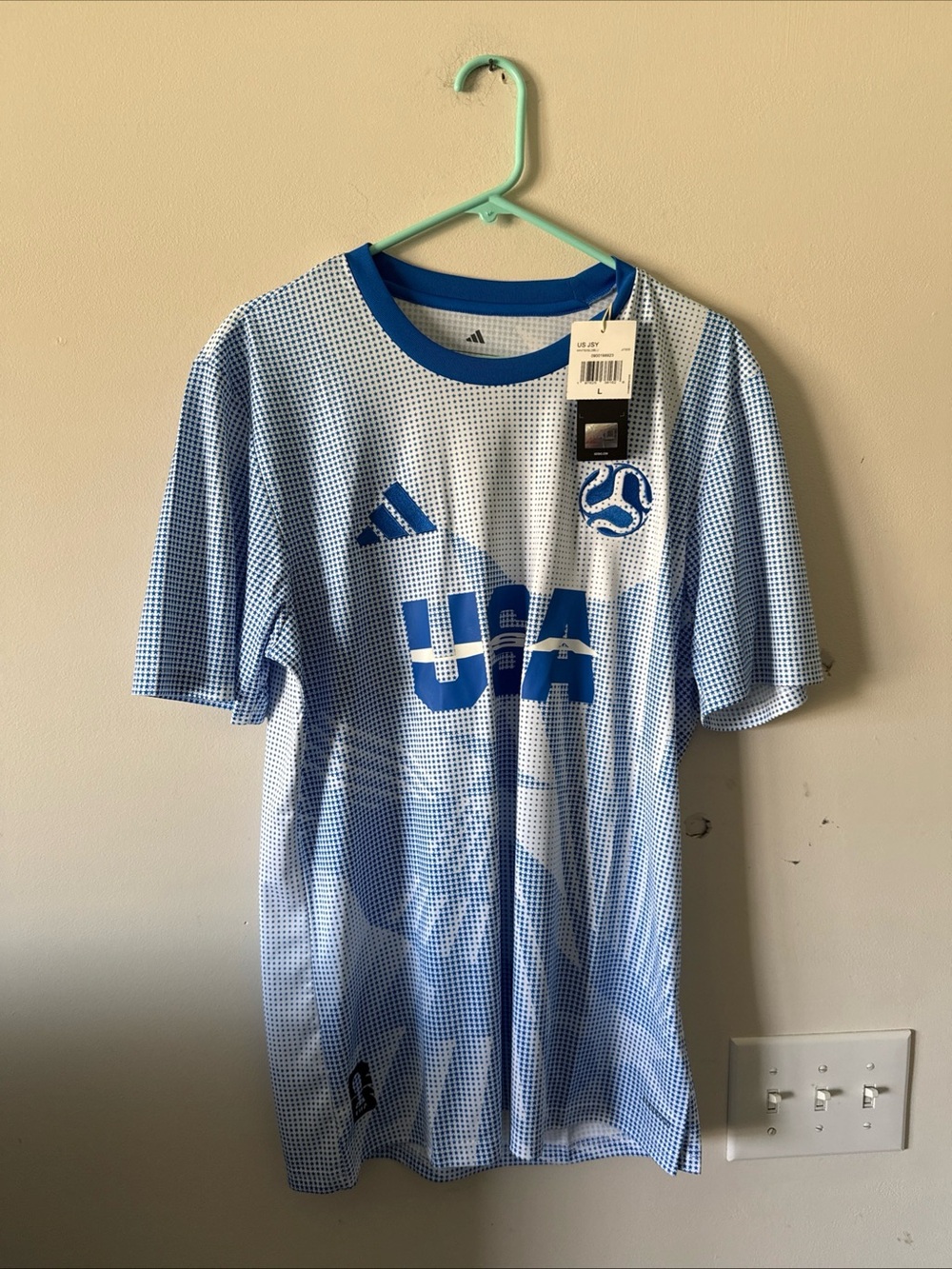 Men’s adidas Team USA 2026 World Cup Soccer Jersey Sz L - Blue NWT RARE